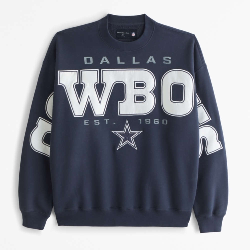 A&F Dallas Cowboys Navy Blue Sweater